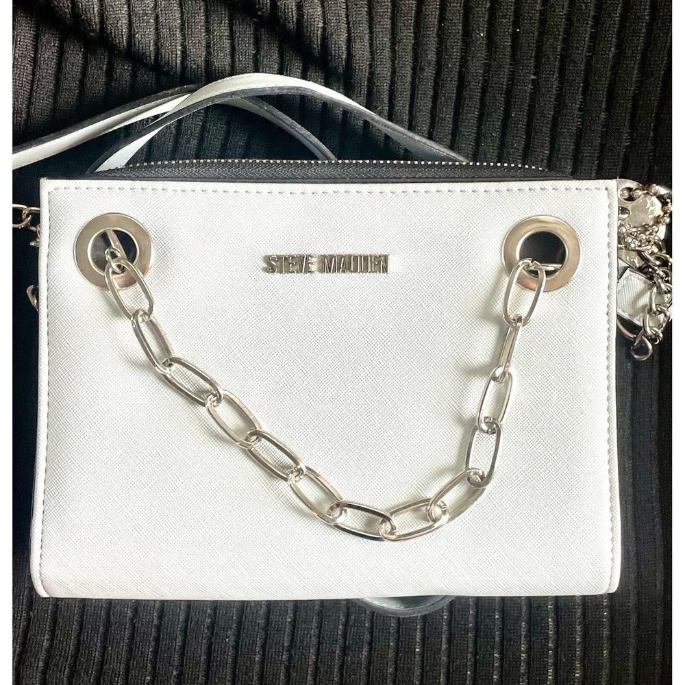 Steve Madden crossbody purse Light Grey chain strap bag